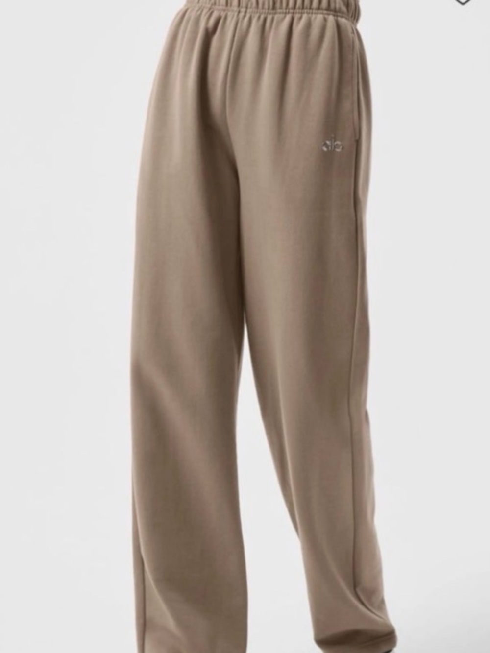 ALO Yoga women’s  Wide-Leg Sweatpants in Taupe